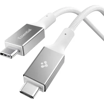 Datový kabel SPIGEN EB24015CC ESSENTIAL TYPE-C CABLE 240W 150CM WHITE