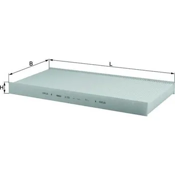 Filtr do auta Filtr, vzduch v interiéru MAHLE LA 252