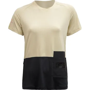 Fresh Trash WOMEN'S HORIZON POCKET SHORT SLEEVE JERSEY SAND/BLACK dámské triko