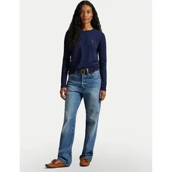 Dámská košile Polo Ralph Lauren Halenka 211898699002 Tmavomodrá Regular Fit XL