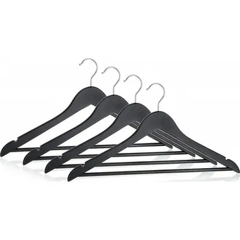 Ramínko Brilanz Sada dřevěných ramínek BLACK, 4 ks, černá