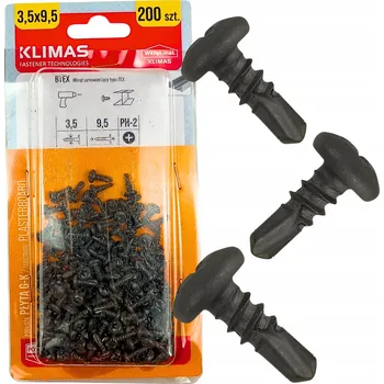 Vrták Univerzální vruty Wkręt-Met 3,5 x 9,5 mm 0,2 kg / 200 ks