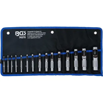 Sekáč Sada děrovačů, 2 - 22 mm, 15dílná - BGS 74570