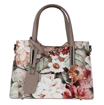 Kabelka NovaKabelka.cz Kožená italská kabelka Isidora Florita Scura Piccola IV