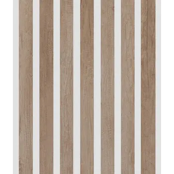 Obklad Archo Akustický panel Design line CPL Natural na bílém HDF 2600 x 400 x 21 mm