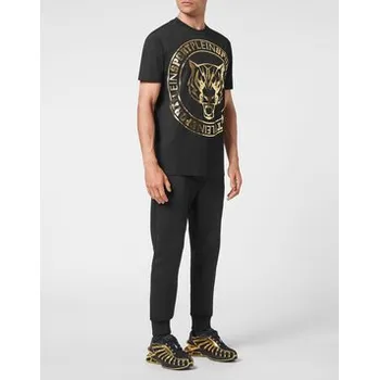 Pánské tričko Plein Sport T-Shirt 2695 Černá Regular Fit 4XL