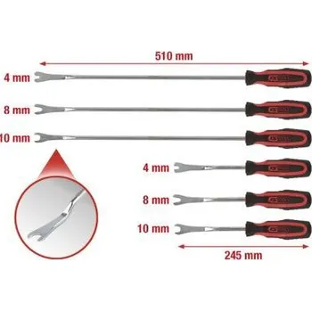 Autodílna Nářadí pro demontáž, úchyt-klip - karoserie KS TOOLS 140.2370