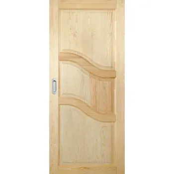 Vchodové dveře ArchoD Posuvné dveře do pouzdra dřevěné dýhované z borovice Pasadena