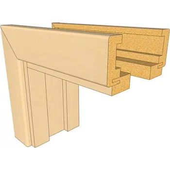 Interiérové dveře Archo Zárubeň pro posuvné dveře do pouzdra 60 70 80 90 197 mm 100 125 mm P Folie Finish Bílá Bianco