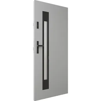 Stavební pouzdro ALU-DOOR Ocelové vchodové dveře AluDoor 101mm Mastertherm S33 BLACK