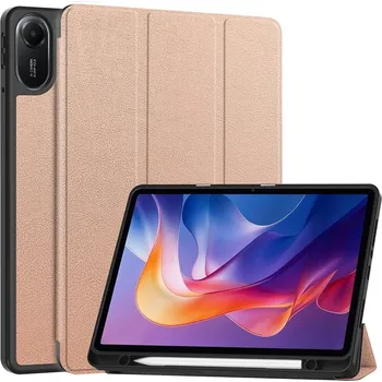 Pouzdro na tablet Cases chytré zavírací pouzdro na Xiaomi Redmi Pad 2 - růžovozlaté