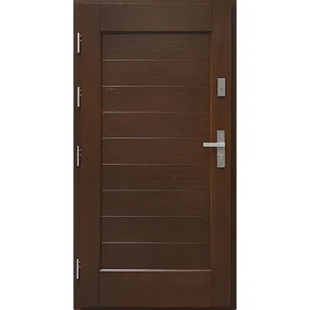 Vchodové dveře ArchoD Venkovní vchodové dřevěné dveře Deskové DRP-11 Hektor Plné