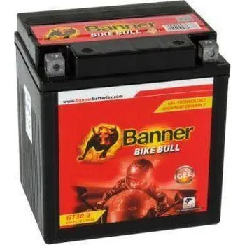 Auto-moto Motobaterie Banner Bike Bull gelová 12V, GT30-3, 30Ah, 380A, GEL 168x127x177