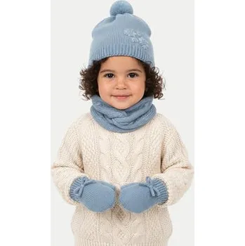 Šála Mayoral Set čepice, tunelová šála a rukavice 10019 Modrá 4Y
