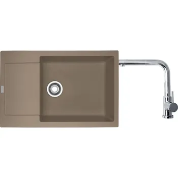 Kuchyňský dřez Set Franke MRG 611-78 BB Kašmír + Franke FN 0147 Chrom