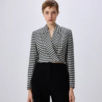 Dámské sako Reserved - Krátké kostkované sako - vícebarevná - 7750B-MLC - 7750B-MLC-L-2