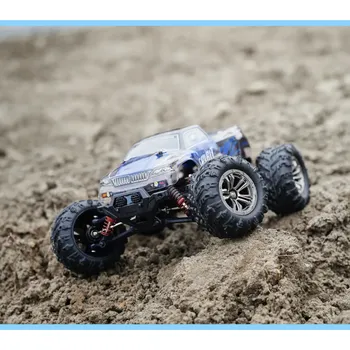 RC model auta KIK RC auto Q901 bezkartáčové 2.4G 4CH 52km/h modré