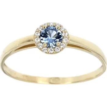 Prsten Zlatnictví U Kostela Dámský prsten s modrým kamenem 2397mž 64 4712-25234693