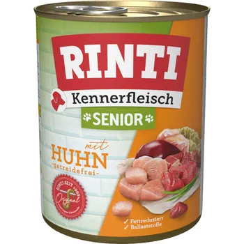 Krmivo pro psa 24x800g Rinti Kennerfleisch Senior - kuřecí
