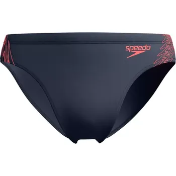 Pánské plavky Speedo Pánské plavky - HYPERBOOM SPL 7CM BRF - šedá/oranžová 5