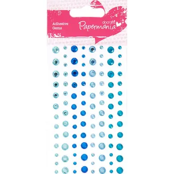 Samolepící dekorace kamínky samolepící PMA 351416 104ks Capsule Aqua