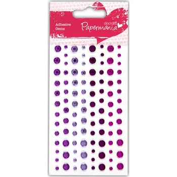 Samolepící dekorace kamínky samolepící PMA 351417 104ks Heather