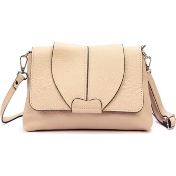 Kabelka Kožená crossbody kabelka Luka 24-005 ružová