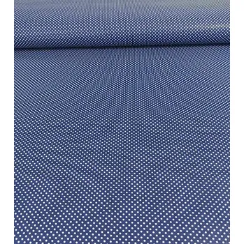 Bavlněná látka puntíky tmavě modré 2mm plátno 150cm | RTex