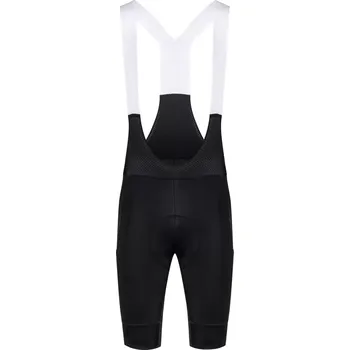 Cyklistické kalhoty FORCE kraťasy F PASSION se šráky a vložkou, černé XL