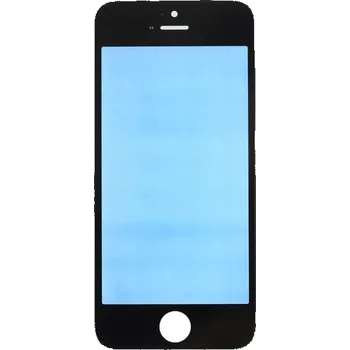 Přední dotykové sklo, včetně OCA lepidla, rámečků pro přední fotoaparát, proximity sensor a mřížky pro sluchátko pro iPhone SE (2016) - černé