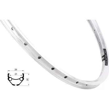 Komponent pro jízdní kolo ráfek FORCE PRIME 559x21, 32děr, stříbrný