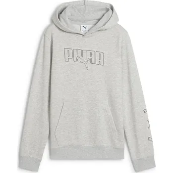 Chlapecká mikina Dětská Mikina PUMA ESS LOGO LAB EXECUTION HOODIE TR B 68578904 – Šedá 140