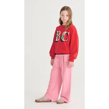 Chlapecká mikina Dětská bavlněná mikina Bobo Choses Spring Letters 126AC039 červená 33X, vel. 149/155