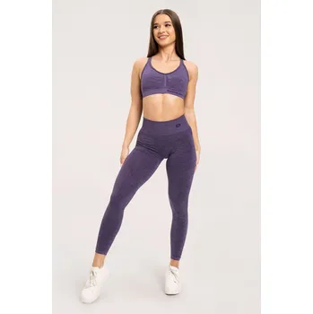 Dámské legíny Gym Glamour Legíny seamless deep push up plum S