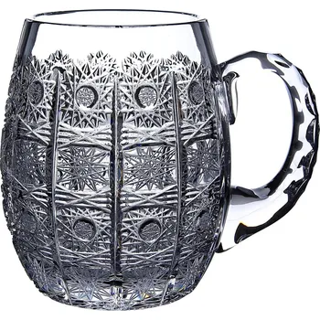 Sklenice Broušená sklenice na pivo - Bohemia Crystal buclák 600ml, brus Klasik.