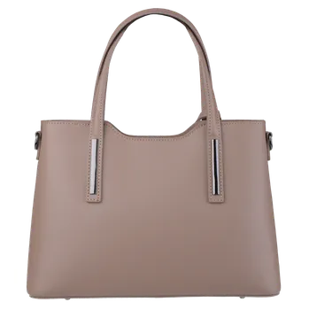 Kabelka NovaKabelka.cz Kožená italská kabelka Isidora Taupe Piccola