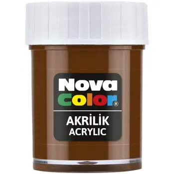 Výtvarná barva Novacolor barva akrylová 30ml hnědá NC-175 473068