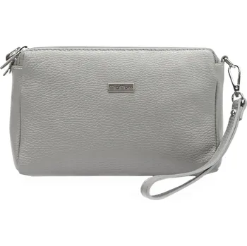 Kožená kabelka MiaMore šedá KZ2245654