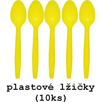 Party dekorace - motiv stavba Varianta: plastové lžičky (10ks)