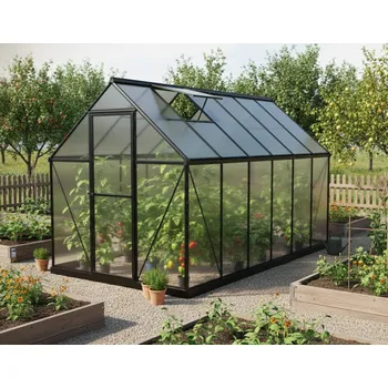 Skleník Skleník LANITPLAST SARANA 6x12 PC 4 mm černý LG4335