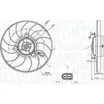 Větrák, chlazení motoru MAGNETI MARELLI 069422909010