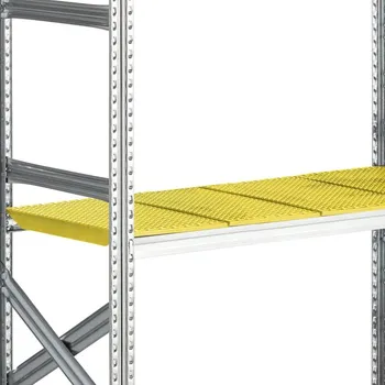 Dílenský regál Plastová police do regálu TRANSFORM, 1200x500 mm, žlutá