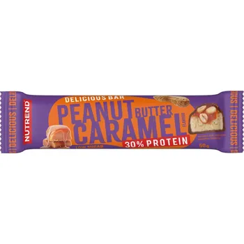 NUTREND Delicious Bar, tyčinka, 50 g araš máslo & karamel
