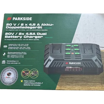 Parkside Dvojitá rychlonabíječka PDSLG 20 B1