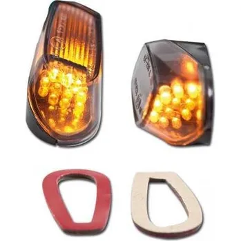 Osvětlení pro motocykl HSM LED blinkry na motorku BMW S1000R, do kapotáže, tónované sklo, černá