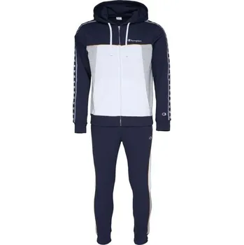 Pánská móda Pánská tepláková souprava Champion HOODED FULL ZIP SUIT L Bílá, Černá, Šedá