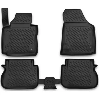 Autodoplněk Gumové autokoberce VW Caddy 2010-2020 (5 míst, 2x posuvné zadní dveře, orig. fixace)