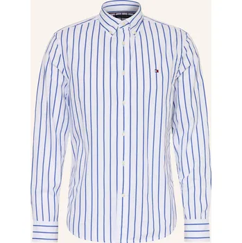 Pánská móda Tommy Hilfiger Pánská Košile Comfort Fit, bílá / modrá, 44