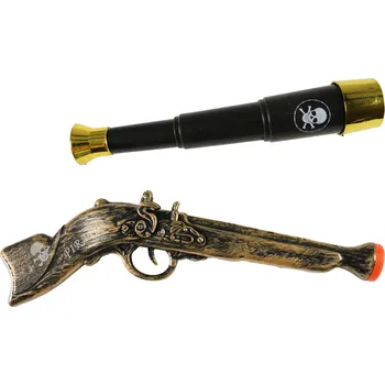 Dětská zbraň Rappa Pirátská sada pistol s dalekohledem