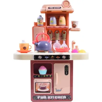 Dětská kuchyňka Aga4Kids Plastová kuchyňka MR6135 Hnědá